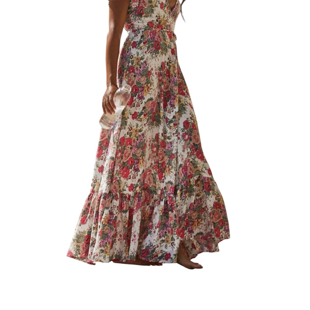 Provence Faux‎ Wrap Maxi Dress - Picture 4 of 8